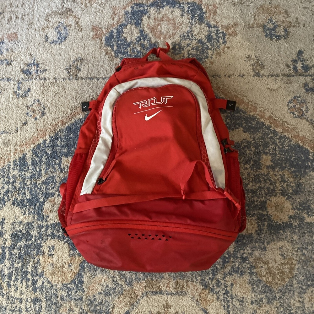 Nike Mike Trout Vapor Red Baseball Backpack-lightly used Angels White EUC